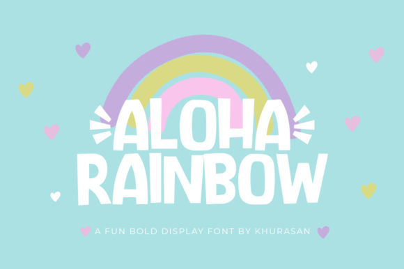 Bring Your Craft Projects to Life with Aloha Rainbow Font