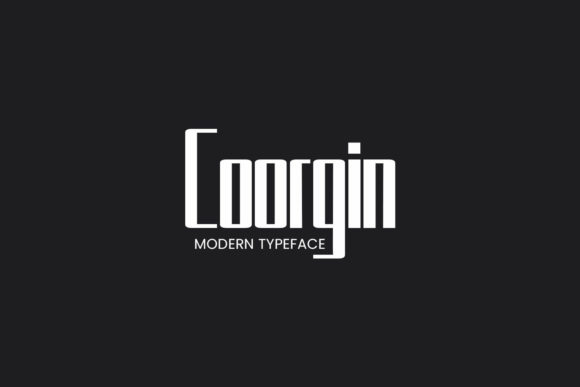 Coorgin: A Modern Display Font for Editorial Design