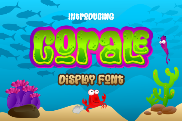 Corale Font: A Bubbly Display Typeface for Digital Design
