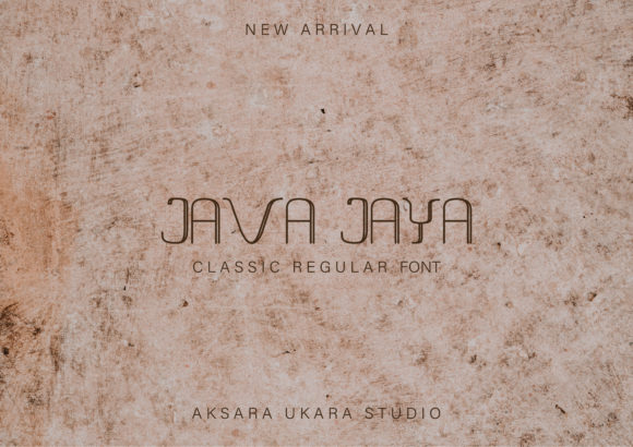 Java Jaya: The Display Font for Distinctive Marketing Communication