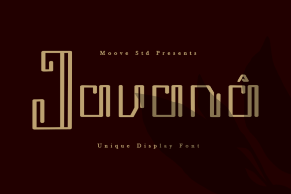 Javana: A Display Font with Genuine Character