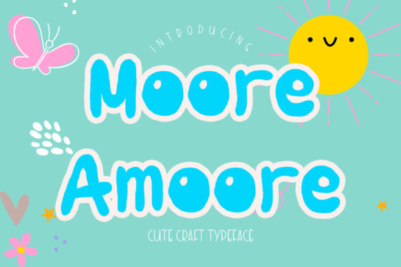 Moore Amoore: A Display Font for Playful Campaigns