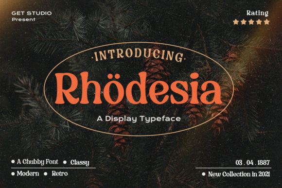 Rhodesia: A Vintage Display Font for Modern Digital Design