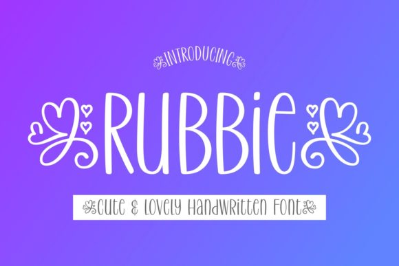Rubbie: A Font That Makes Handmade Products Feel Special