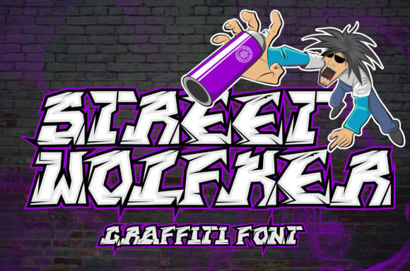 Street Wolfker: A Graffiti Font for Editorial Mood and Identity