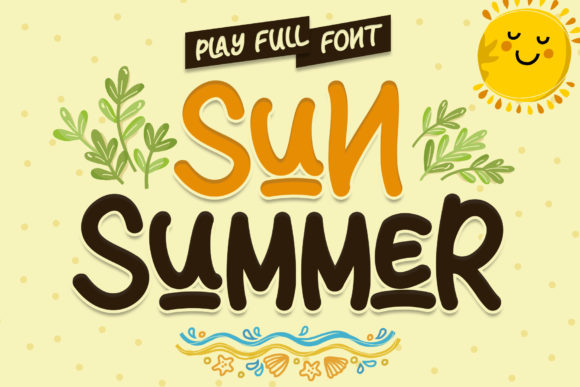 Sun Summer Font: A Cheerful Display Typeface for Modern Creators