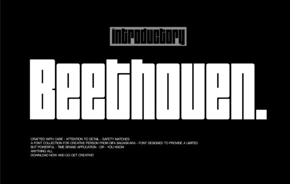 The Beethoven Font: A Bold Companion for Creative Products