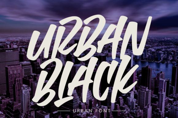 Urban Black: A Bold Display Font for Modern Web Design