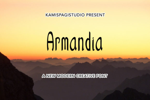 Using Armandia Font in Web Design and Digital Layouts
